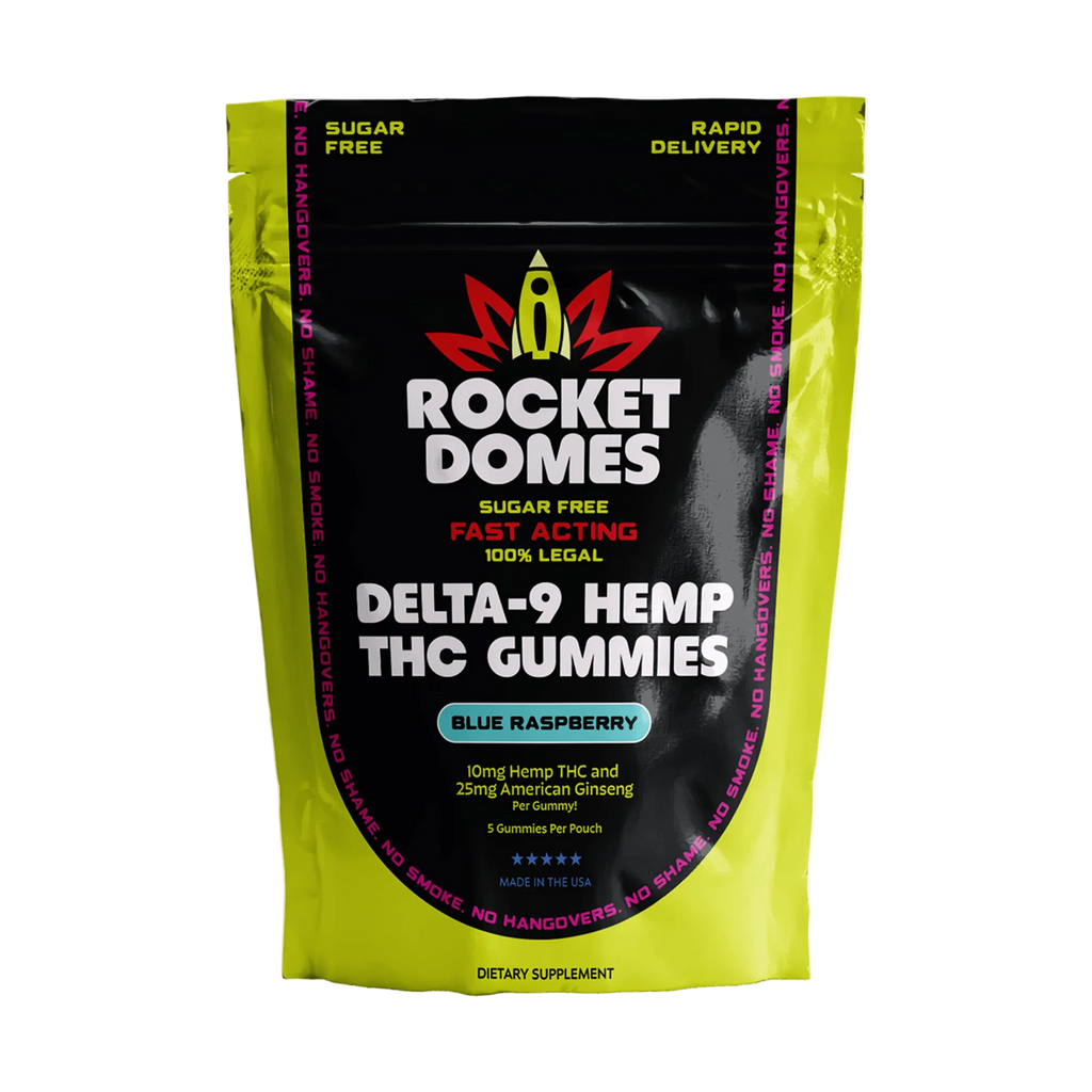 Rocket Domes Delta-9 Hemp THC Gummies