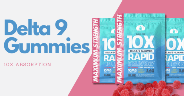 Delta 9 Gummy Domes - 10MG - Blue Raspberry - Rapid Delivery